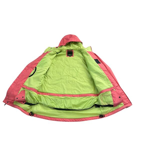 AirBlaster Glacier Collection Womens XL Pink Green Insulated Full Zip Jacket - Picture 3 of 10